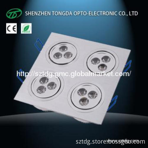 12W Square LED Ceiling LIght with High brightness